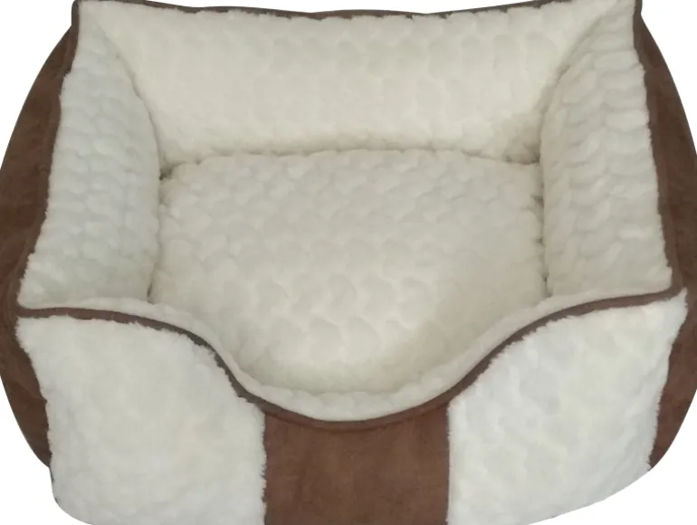 Panier blanc/brun 65x56x21cm