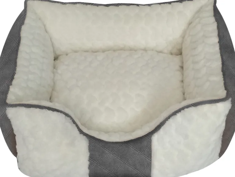 Panier blanc/gris 65x56x21cm