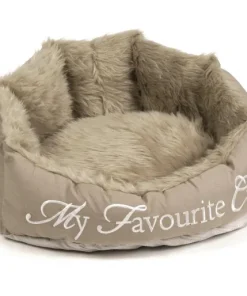 Panier chat 'My favourite cat' beige 55 x 45 x 28 cm