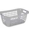 Panier linge argent 55 cm