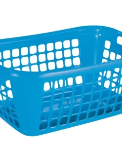 Panier linge bleu 65 x 45 x 27 cm