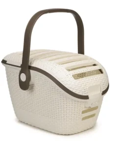 Panier voyage blanc 51x38x33 cm