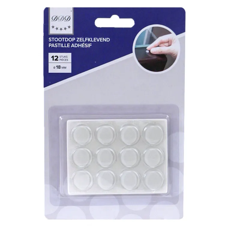 pastelle adh 18 mm transparant 12 pieces