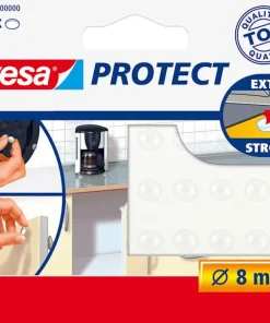 Pastilles anti-glisse et anti-bruit pour objets sur surfaces délicates Ø 8 mm Transparent.