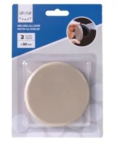 patin glisseur 90 mm beige 2 pieces
