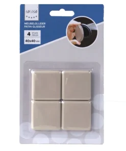 patin glisseur 40x40 beige 8 pieces