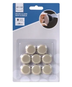 patin glusseur 25 mm beige 8 pieces