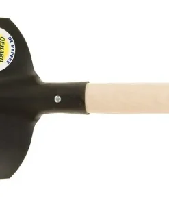 Pelle nr 1 noir avec manche en hêtre