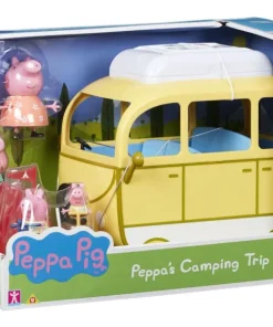 Peppa Pig camping car avec tente et 4 figurines