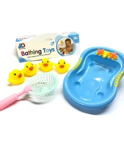 Petit bain avec 4 canards de bain