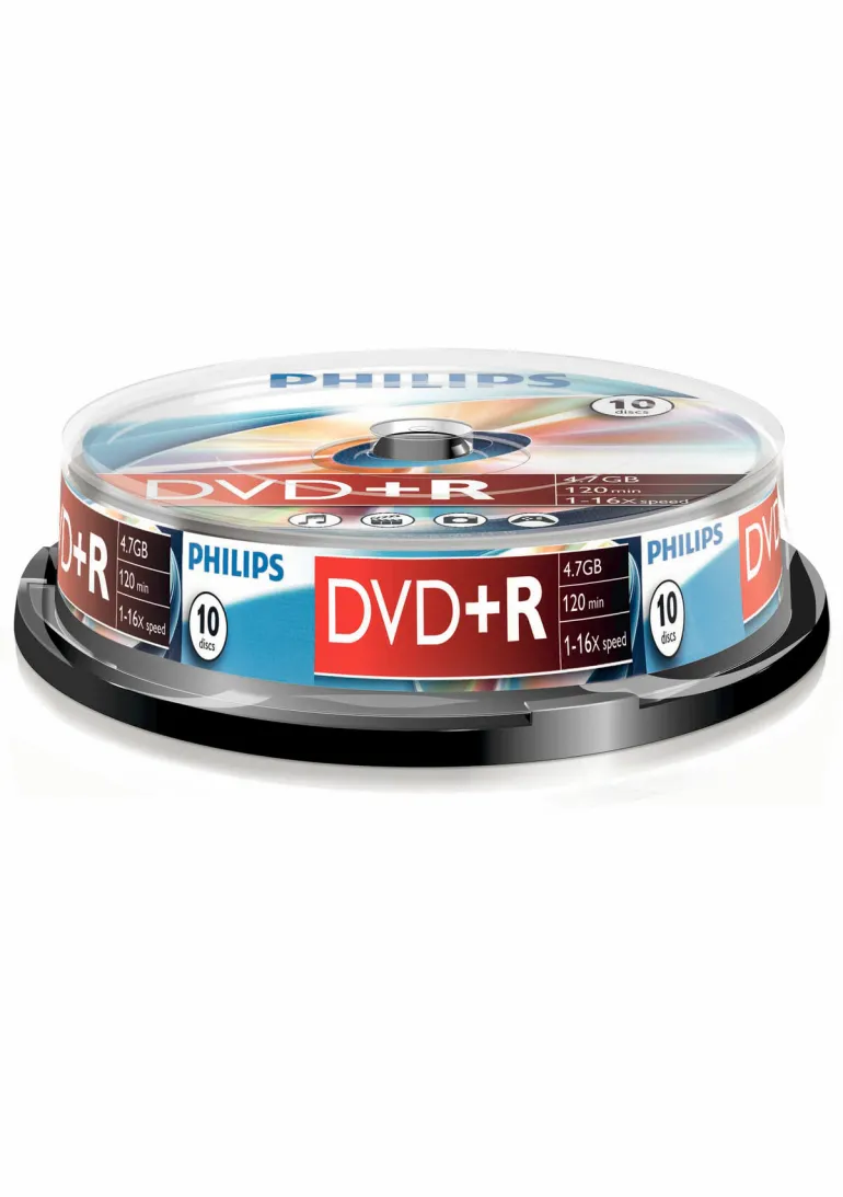 Philips DVD+R 4,7 GB 16x spindle 10 pièces