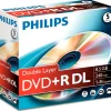 Philips DVD+R DL 8,5 GB 8x jewelcase 5 pièces