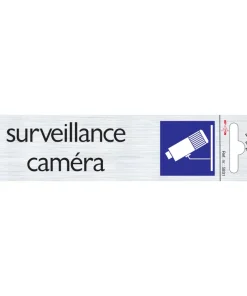 Pictogramme alu surveillance caméra 16,5 x 4,4 cm