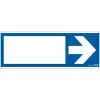 Pictogramme bleu avec flèche 33 x 12 cm