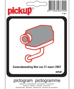 Pictogramme camerabewaking 10 x 10 cm