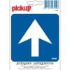 Pictogramme direction obligation 10 x 10 cm