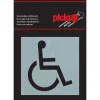 Pictogramme en aluminium entrée handicapée