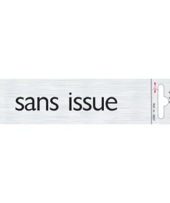 Pictogramme en aluminium sans issue 16,5 x 4,4 cm