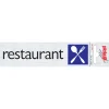 Pictogramme en aluminium restaurant 6,5 x 4,4 cm