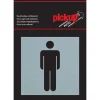 Pictogramme en aluminium heren 8 x 8 cm