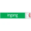 Pictogramme en aluminium ingang 6,5 x 4,4 cm