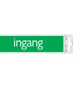 Pictogramme en aluminium ingang 6,5 x 4,4 cm