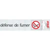 Pictogramme en aluminium défense de fumer 16,5 x 4,4 cm