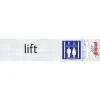 Pictogramme en aluminium lift 16,5 x 4,4 cm