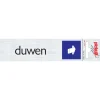 Pictogramme en aluminium duwen liggend 16,5 x 4,4 cm