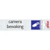 Pictogramme en aluminium camerabewaking 16,5 x 4,4 cm