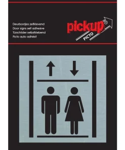 Pictogramme en aluminium ascenseur