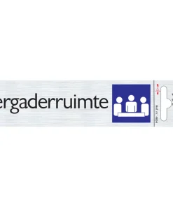 Pictogramme en aluminium vergaderruimte 16,5 x 4,4 cm