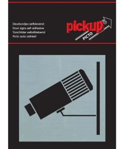 Pictogramme en aluminium surveillance caméra