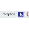 Pictogramme en aluminium réception 16,5 x 4,4 cm