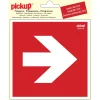 Pictogramme flèche 90° 15 x 15 cm