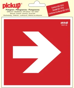 Pictogramme flèche 90° 15 x 15 cm