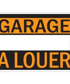 Pictogramme garage à louer 23 x 33 cm