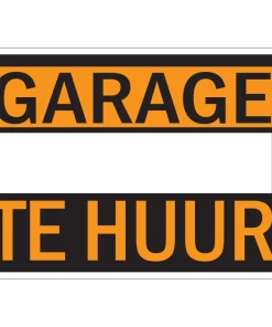 Pictogramme garage te huur 23 x 33 cm