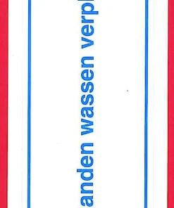Pictogramme handen wassen verplicht 19,4 x 5,7 cm