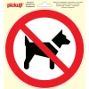 Pictogramme interdit aux chiens Ø 20 cm