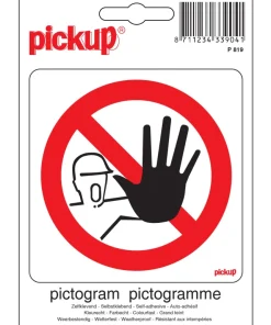 Pictogramme interdit aux personnes non - autorisées 10 x 10 cm