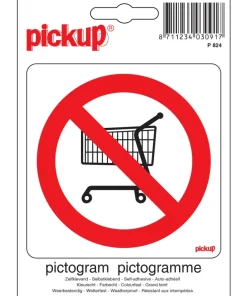 Pictogramme interdit chariots 10 x 10 cm