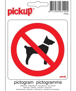 Pictogramme interdit chiens 10 x 10 cm