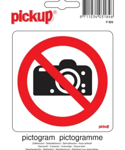 Pictogramme interdit de prendre photos 10 x 10 cm