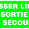 Pictogramme libre sortie 30 x 15 cm