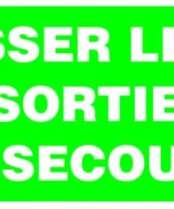 Pictogramme libre sortie 30 x 15 cm