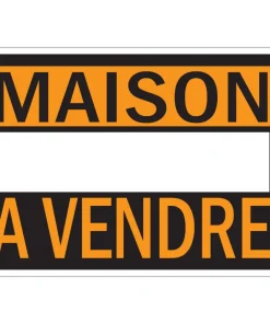 Pictogramme maison à vendre 23 x 33 cm