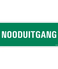 Pictogramme nooduitgang 33 x 12 cm