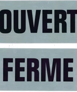 Pictogramme panneau ouvert / fermé 17 x 12,5 cm