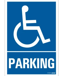 Pictogramme parking handicapés 23 x 33 cm